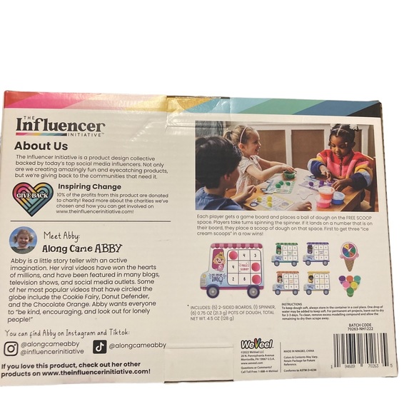 INFLUENCER INITIATIVE ABC'S ,ICE CREAM BINGO, FREE TO BE ME NEW LEARNING GAMES - Picture 2 of 4